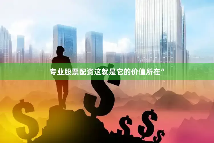 专业股票配资这就是它的价值所在”